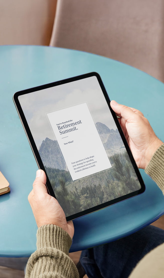 Retirement Guide Tablet Mockup