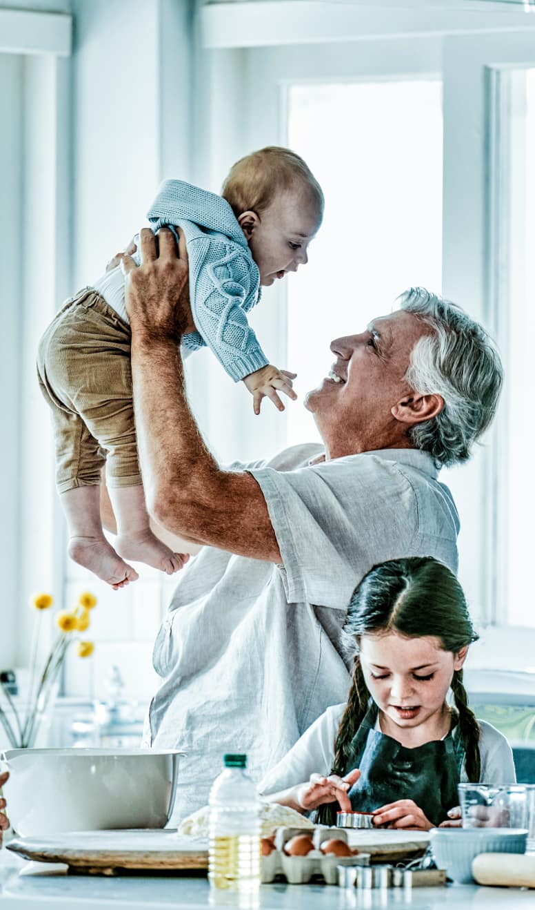 grandfather and grandchild